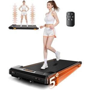 Walking Pad Treadmill, BestGod 2 in 1 Under Desk Treadmills for Home, 300 lbs Capacity Foldable Treadmill with APP & Remote, Portable Small Treadmill for Office